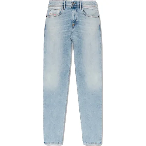 Hellblaue Skinny Fit Denim Jeans , Herren, Größe: W31 - Diesel - Modalova