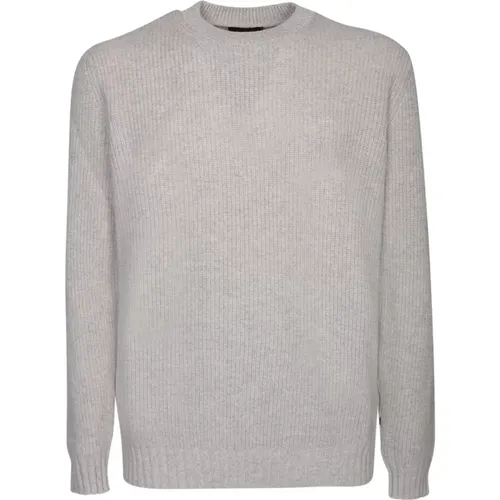 Men's Clothing Knitwear Grey Aw23 , male, Sizes: L, XL - Dell'oglio - Modalova