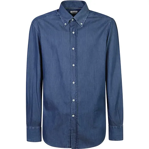 Shirts Aw24 Men's Fashion , male, Sizes: XL, S, M - BRUNELLO CUCINELLI - Modalova