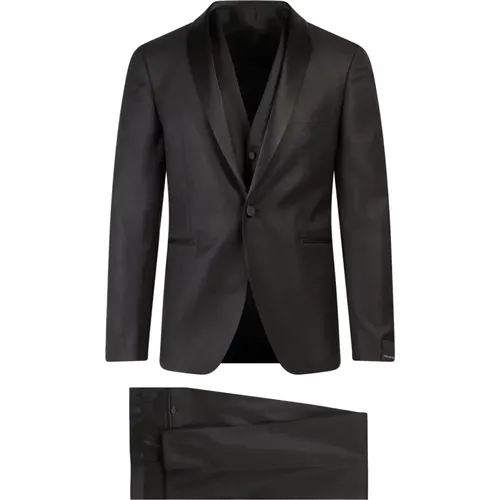Luxury Single Breasted Suit Set , male, Sizes: XL - Tagliatore - Modalova