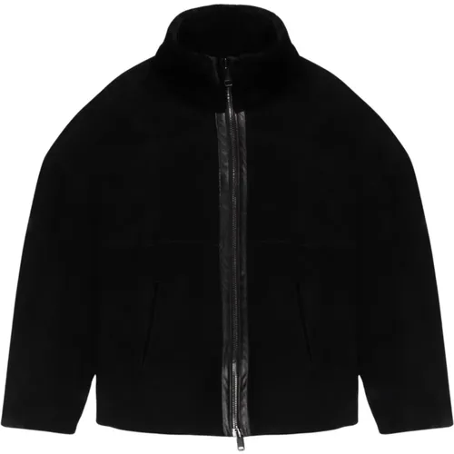 Wendbare Merinojacke, Schwarz - Giorgio Brato - Modalova