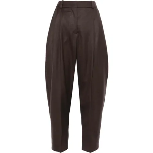 Iconic crop trousers in wool , female, Sizes: S - Stella Mccartney - Modalova