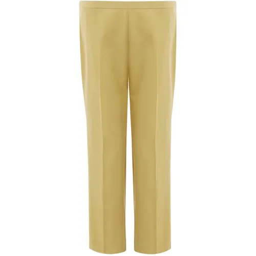 Gelbe Baumwoll Chino Hose , Damen, Größe: L - Lardini - Modalova