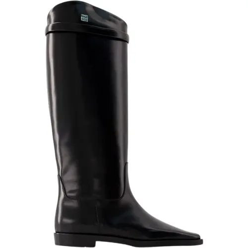 Leather Riding Boots , female, Sizes: 4 UK - TotêMe - Modalova