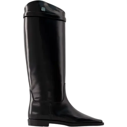 Leather Riding Boots , female, Sizes: 5 UK, 2 UK, 3 UK, 7 UK - TotêMe - Modalova