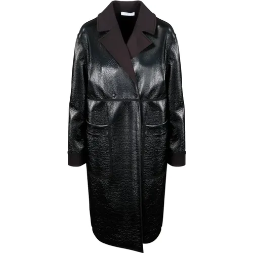 Stylish Neoprene Coat , female, Sizes: M - Beatrice .b - Modalova