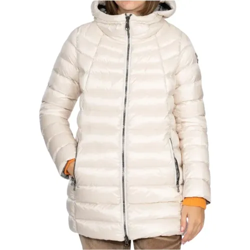 Hooded Shimmering Down Jacket , female, Sizes: XS - Colmar - Modalova