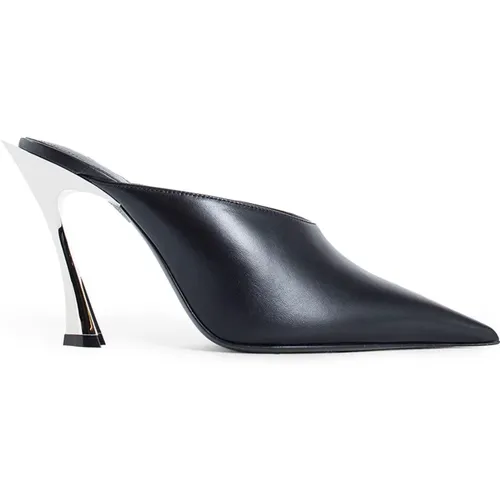 Nappa Leather Pointed Heel , female, Sizes: 4 UK, 5 1/2 UK, 7 UK - Mugler - Modalova