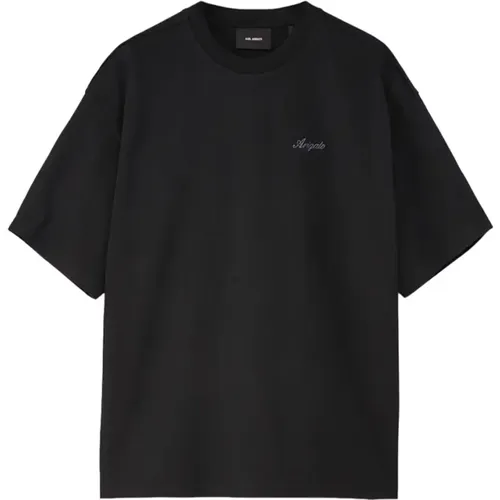 Minimalistisches Besticktes Oversize T-Shirt , Herren, Größe: M - Axel Arigato - Modalova