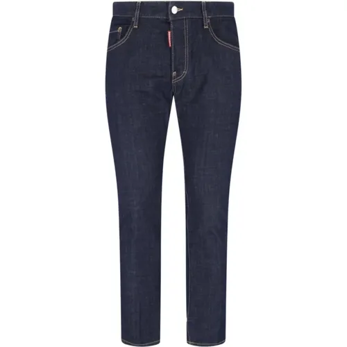 Slim Denim Jeans with Belt Loops and Five Pockets , male, Sizes: 2XL, L - Dsquared2 - Modalova