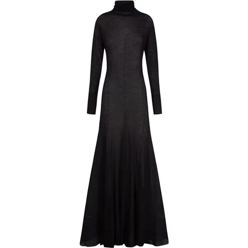Wool dress with godets , female, Sizes: M, 2XL, L, XL, S - Cortana - Modalova