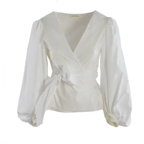Cotton Shirt with Waist Tie , female, Sizes: S - P.a.r.o.s.h. - Modalova