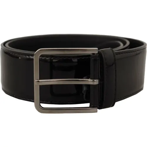 Elegant Leather Belt , unisex, Sizes: 70 CM - Dolce & Gabbana - Modalova