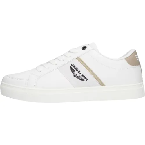 Niedrige Sneaker Eclipse weiß beige Akzente , Herren, Größe: 41 EU - PME Legend - Modalova