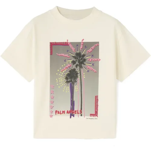 Graues LA Photo T-Shirt Palm Angels - Palm Angels - Modalova