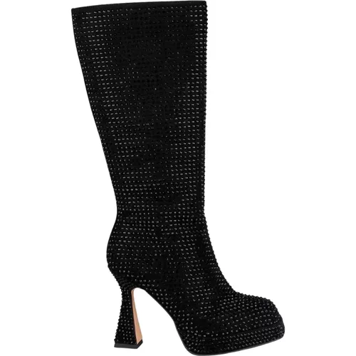 Square Toe Leather Ankle Boots , female, Sizes: 3 UK, 8 UK, 7 UK, 4 UK, 6 UK, 2 UK, 5 UK - Alma en Pena - Modalova