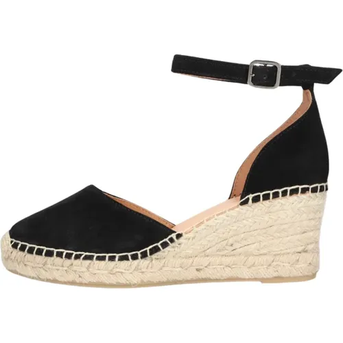 Schwarze Flora Braid Espadrille Sandale,Flora Braid Espadrille Sandale - Via Vai - Modalova