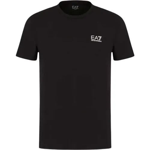 Comfortable and Soft Cotton T-Shirt with EA7 Logo , male, Sizes: L, S, XL, M - Emporio Armani EA7 - Modalova