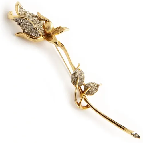 Tulip chrystal brooch , female, Sizes: ONE SIZE - Givenchy Pre-owned - Modalova