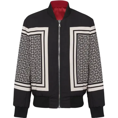 Wendbare Monogramm Bomberjacke - Balmain - Modalova