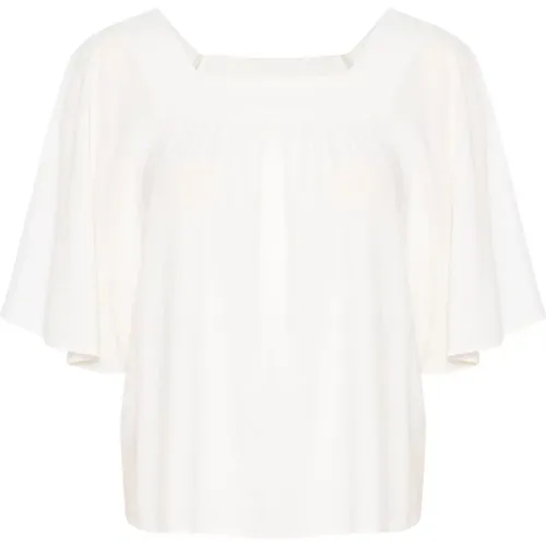 Lockere Silhouette Weiße Top Bluse , Damen, Größe: S - InWear - Modalova