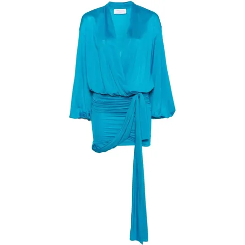 Draped Jersey Mini Dress , female, Sizes: XS - Blumarine - Modalova