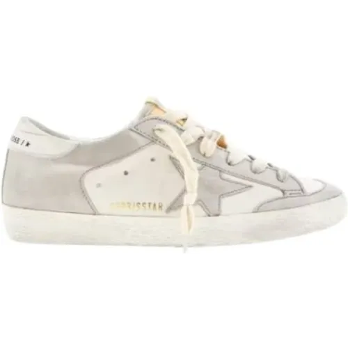 White and Sand Super-Star Penstar Sneakers , male, Sizes: ONE SIZE - Golden Goose - Modalova