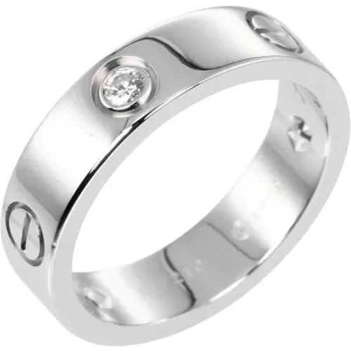 Pre-owned White Gold rings , female, Sizes: ONE SIZE - Cartier Vintage - Modalova