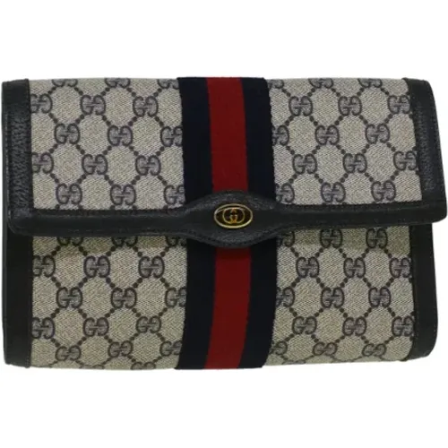 Pre-owned Canvas clutches , female, Sizes: ONE SIZE - Gucci Vintage - Modalova