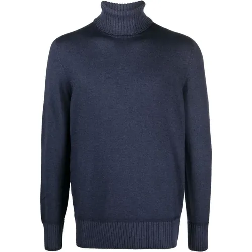 Blauer Merinowollpullover Aw24 , Herren, Größe: M - Drumohr - Modalova