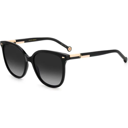 Schwarze Nude Sonnenbrille HER 0136/S,Her 0136/S Sonnenbrille - Carolina Herrera - Modalova