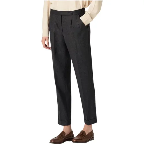 Flanellwolle Kaschmir Straight Pants - Massimo Alba - Modalova