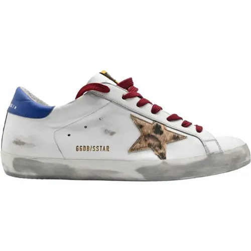 Superstar Weiße Leopard Sneakers - Golden Goose - Modalova