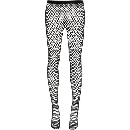 Schwarze Web Tight Leggings - WARDROBE.NYC - Modalova