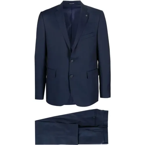 Single Breasted Suits , male, Sizes: 5XL, 4XL, 2XL - Tagliatore - Modalova