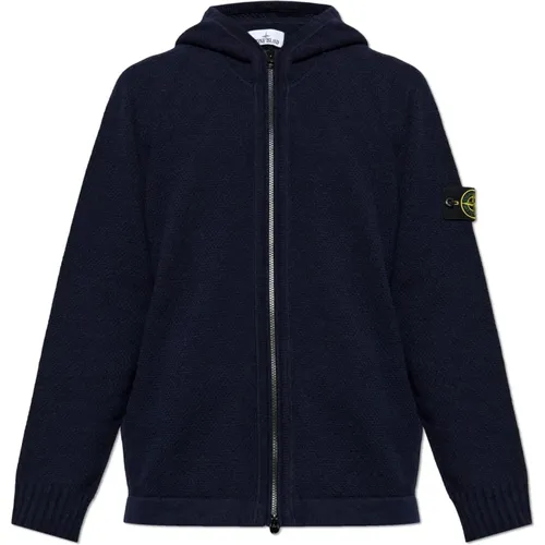 Woll-Strickjacke , Herren, Größe: L - Stone Island - Modalova