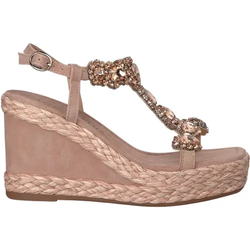 Woven Wedge Heel Sandal , female, Sizes: 7 UK, 2 UK, 9 UK, 3 UK, 5 UK, 4 UK, 6 UK, 8 UK - Alma en Pena - Modalova