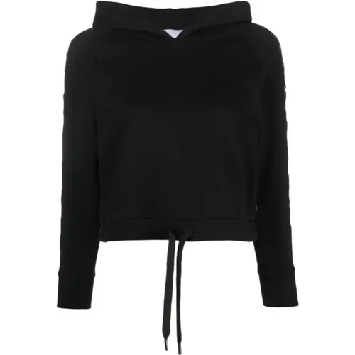 Crop Hoodie mit Ärmeldruck , Damen, Größe: XS - John Richmond - Modalova