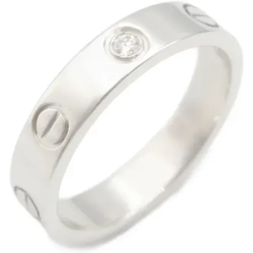 Pre-owned White Gold rings , female, Sizes: ONE SIZE - Cartier Vintage - Modalova