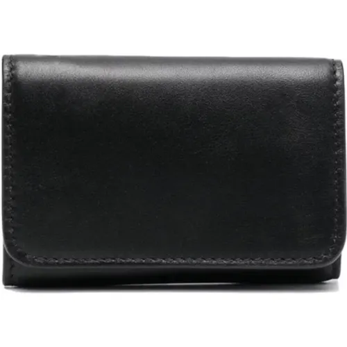 Schwarze Brieftasche mit Signaturzahlenmotiv - Maison Margiela - Modalova