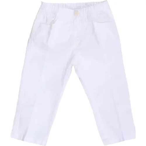 Weiße Slip-On Hose mit elastischem Bund - Il Gufo - Modalova