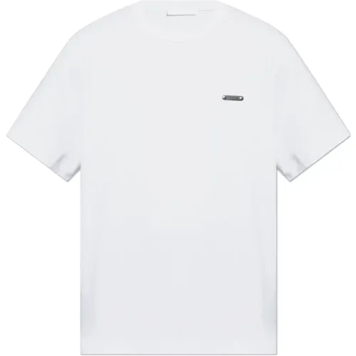 T-Shirt mit Logo-Applikation , Herren, Größe: 2XL - Helmut Lang - Modalova