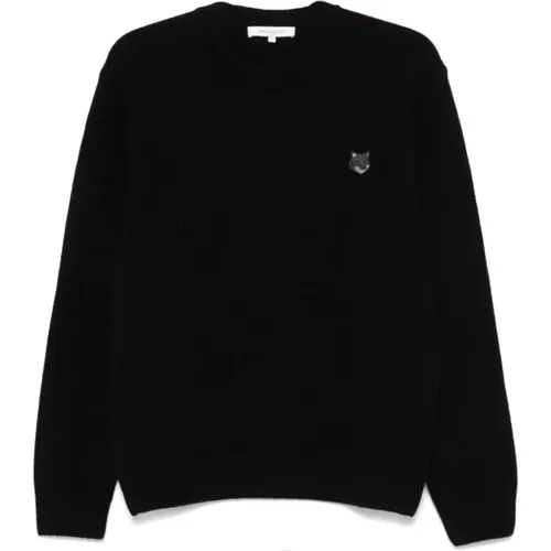 Schwarzer Sweatshirt Aw24 Herrenmode - Maison Kitsuné - Modalova