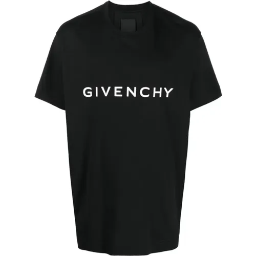 Logo Print Crew Neck T-shirt , Herren, Größe: M - Givenchy - Modalova