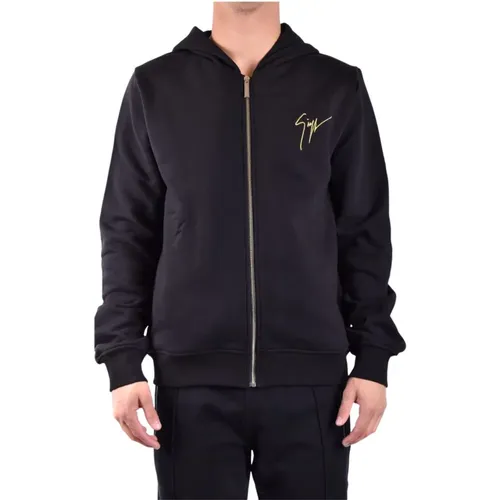 Stylish Zip-through Sweatshirts Hoodies for Men , male, Sizes: M - giuseppe zanotti - Modalova