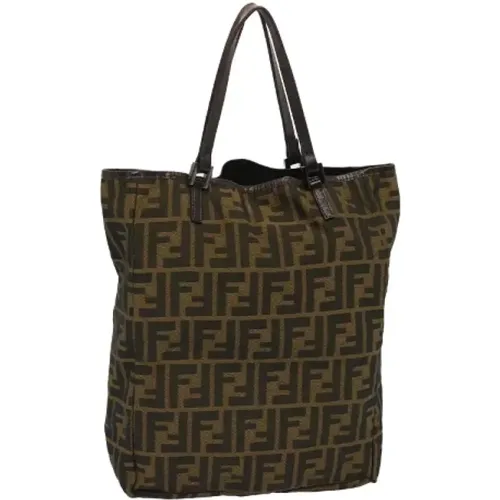 Pre-owned Canvas handbags , female, Sizes: ONE SIZE - Fendi Vintage - Modalova