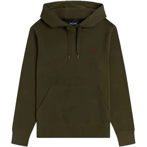 Embroidered Logo Hoodie , male, Sizes: L - Fred Perry - Modalova