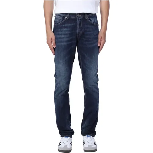 Dunkle Jeans aus Denim , Herren, Größe: W33 - Dondup - Modalova