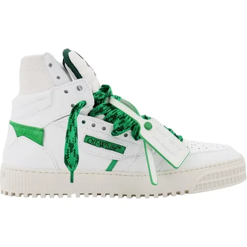 Off , Leder-Zip-Tie-Sneakers , Herren, Größe: 41 EU - Off White - Modalova