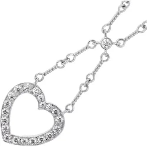 Pre-owned Platinum necklaces , female, Sizes: ONE SIZE - Tiffany & Co. Pre-owned - Modalova